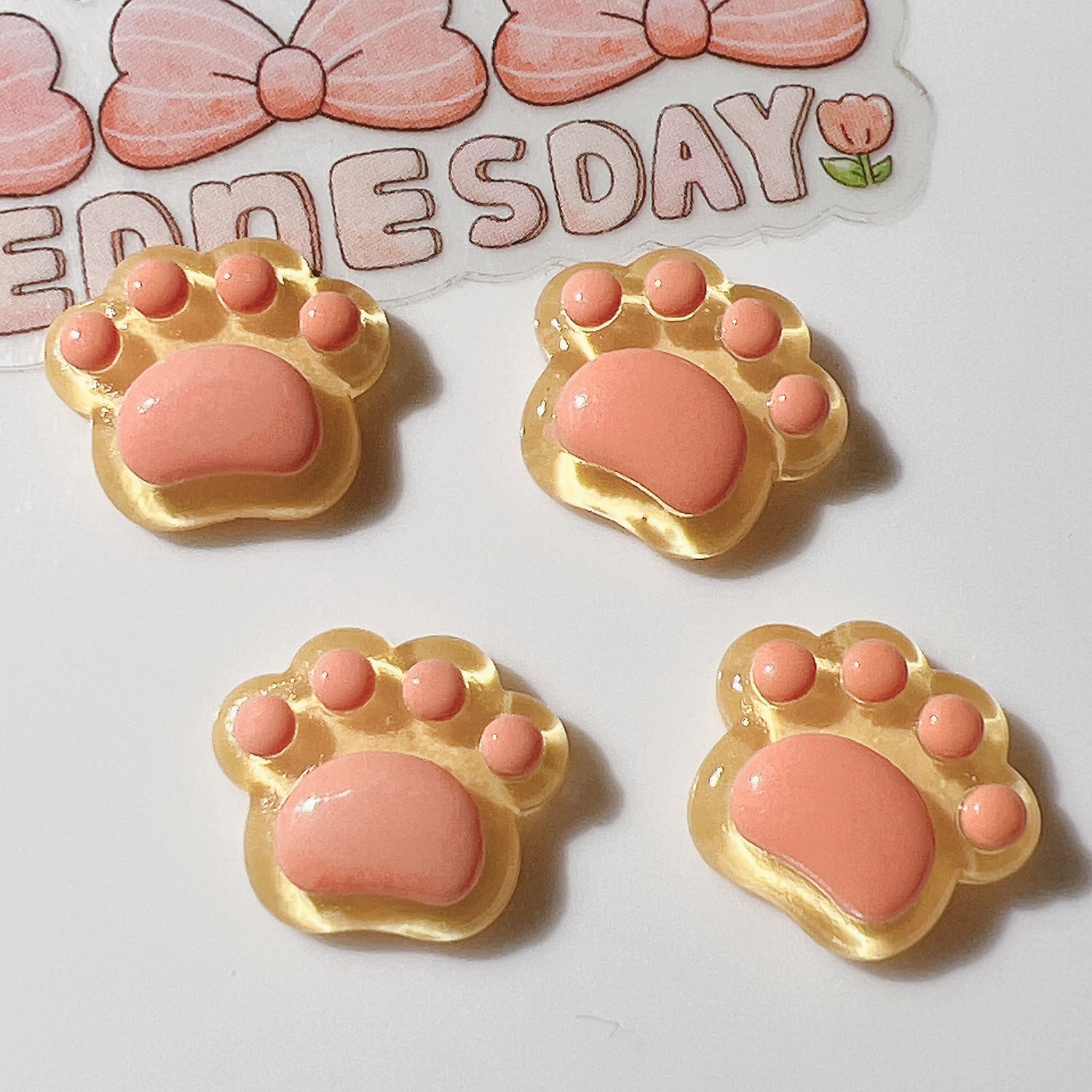 Wholesale 20pcs Resin AccessoriesDIY Accessories Handmade Materials Shoe Buckles Hat Patch Cream Glue Mini Transparent Soles